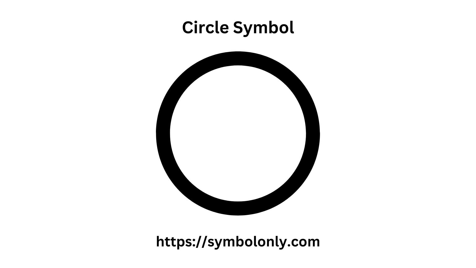 Circle Symbol 