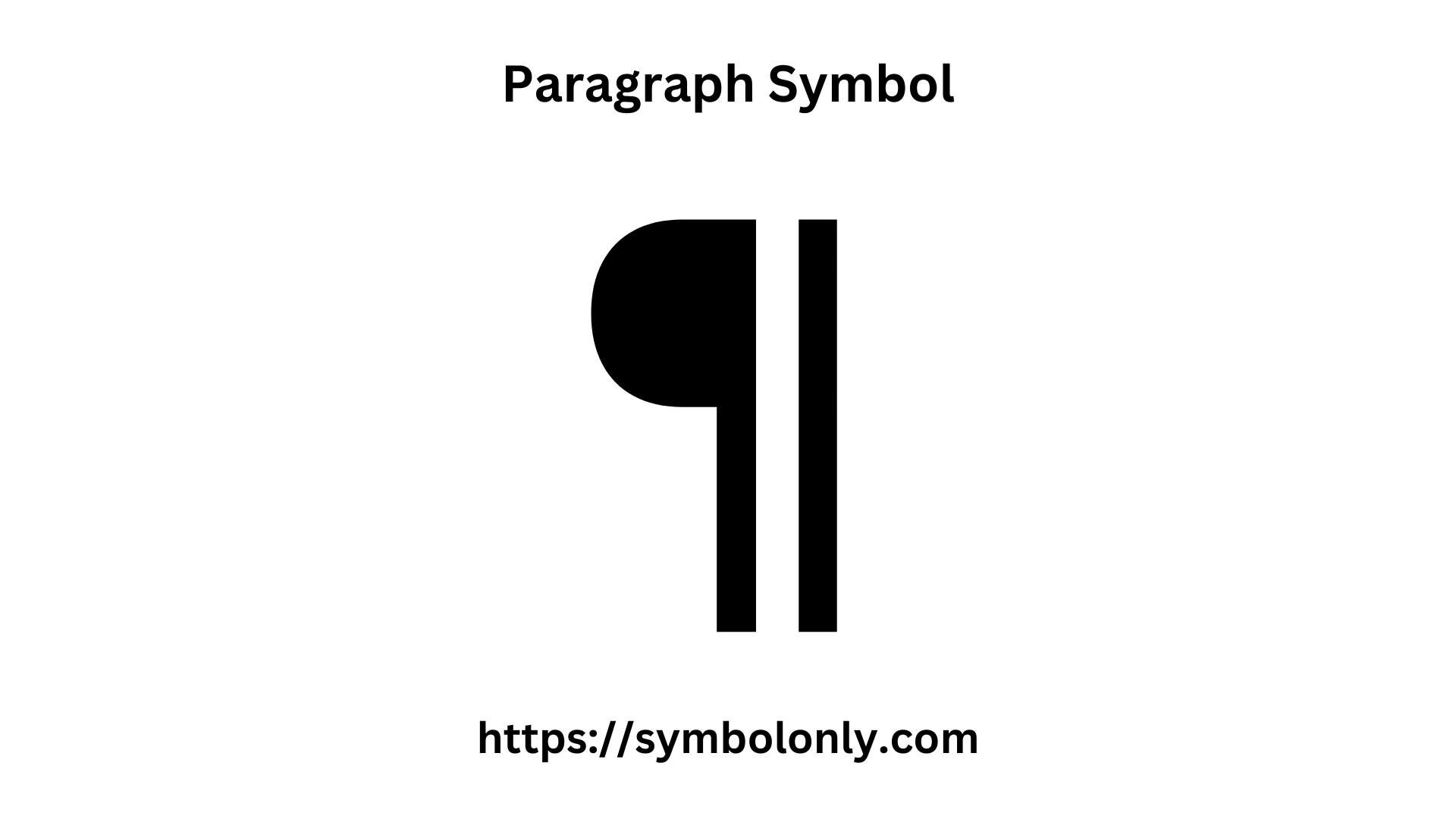 Paragraph Symbol Copy and Paste