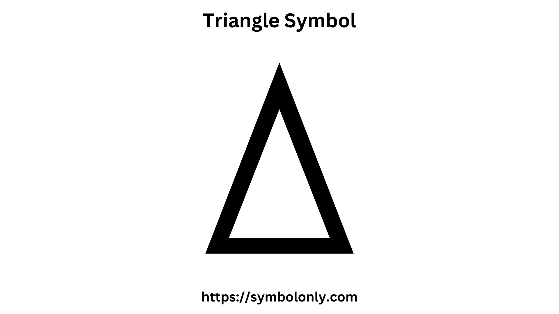 Triangle Symbol (△)